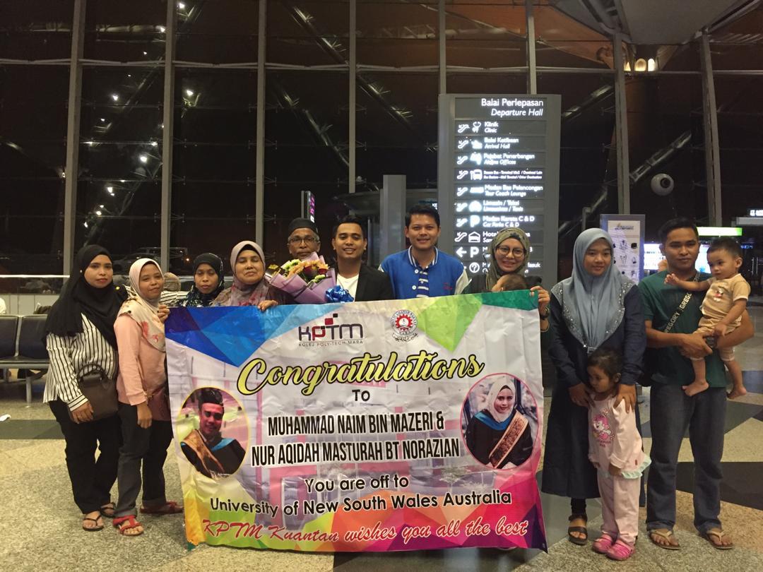 Tahniah kepada Alumni KPTM Kuantan berjaya menyambung pelajaran ke luar negara